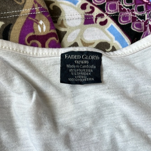 Faded Glory 1X (16W) Racerback Tank - Picture 4 of 4